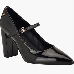 Tommy Hilfiger Black Patent Mary Jane Heels